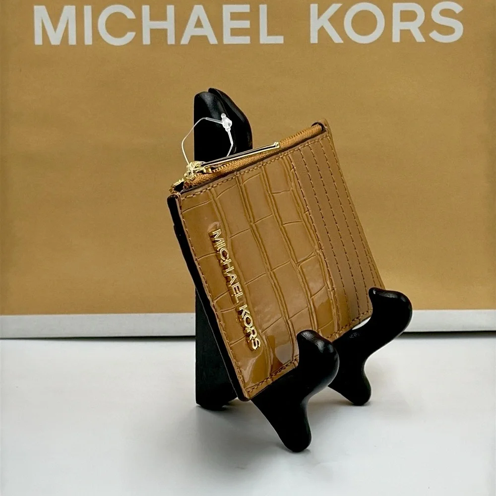 MICHAEL KORS JET SET TRAVEL MEDIUM TZ CARD CASE IN DEER